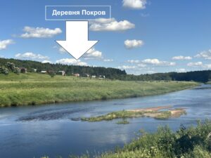 Купить дом на первой линии реки Угра в деревне Покров в Калужской области